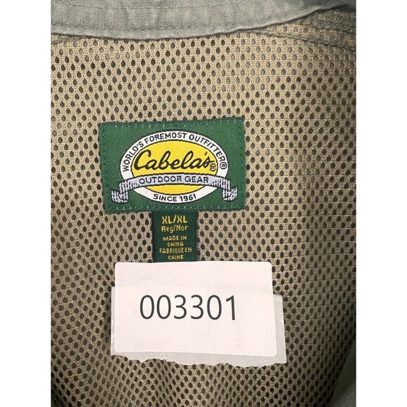 Cabela's Men's Outdoor Shirt Gray Vented Fishing Camping Size XL REG - Picture 16 of 16